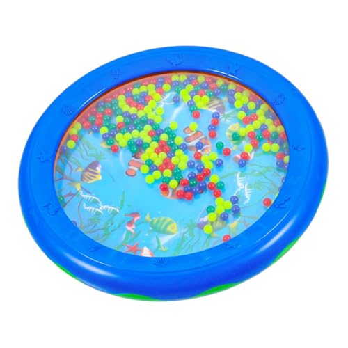 Hoite 2 Stück Ocean Drums Für Meditation und Entspannung Musikalische Hand Percussion Musikinstrument Tamburin（20cm）