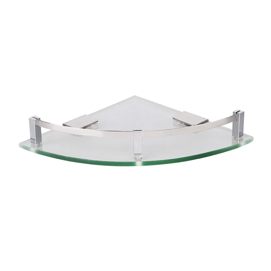 Estante de Vidrio para baño Estante de Almacenamiento de Cocina Estante de Esquina para baño Espejo de Pared Estante Frontal Estante de baño de Vidrio (Color : Style1)