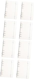 NOLITOY 8 Peças Capa Protetora A5 Capa De Fichário Transparente Capa De Notebook Fichário Recarregável Transparente Fichário De Scrapbook Fichário Protetor Fichário Planejador Capa Pasta