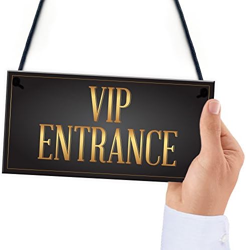 RED OCEAN VIP ENTRANCE Party Awards Night Bar Hanging Wall Plaque Party Decoration Gift Man Cave Sign