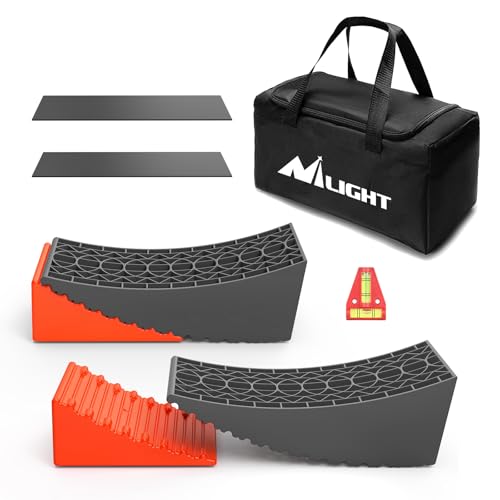 Image of Nilight RV Levelers with Wheel Chocks (Orange), 2-Pack