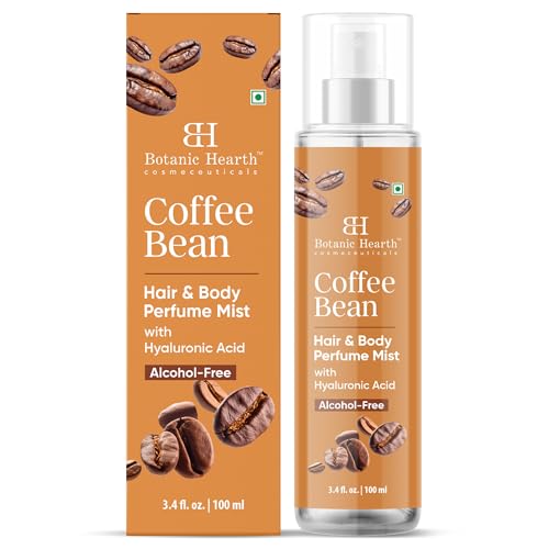 Botanic Hearth Coffee Bean Hair & Body Perfume Mist -Alkoholfreier, warmer & belebender Duft für Körper & Haar -100 ml