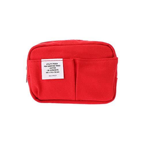 Delfonics Stationery Inner Carrying Case Bag in Bag - XS Size - Red (Green Tea Set)