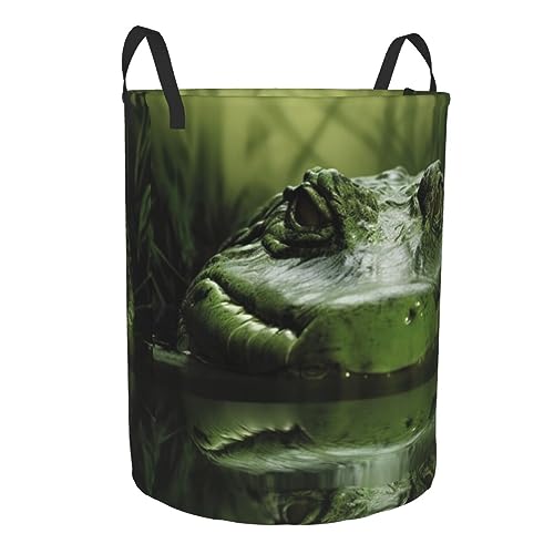 Panier à linge pliable imperméable Gator en tissu Oxford vert - 3