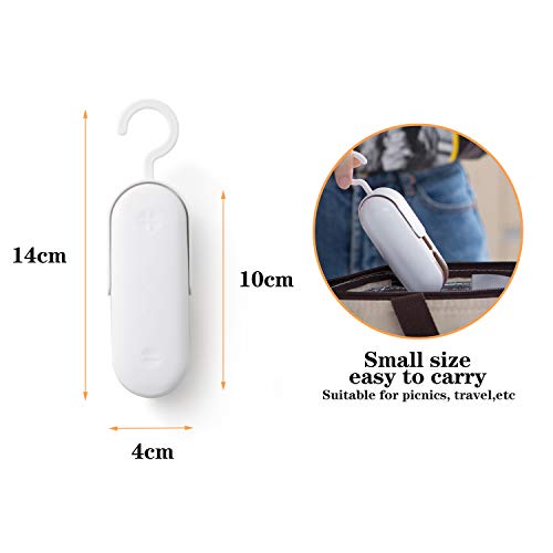 Foto von Yuning Folienschweißgerät, Mini Bag Sealer, Hand-Folienschweißgerät, 2 in 1 Tüten luftdicht Verschließen, Mini Folienschweißgerät Handlicher Tüten Verschweißer (2 Stücke)