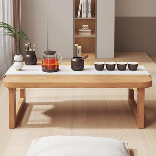 Table basse pliante en bois massif petite table d'étude moderne - 4