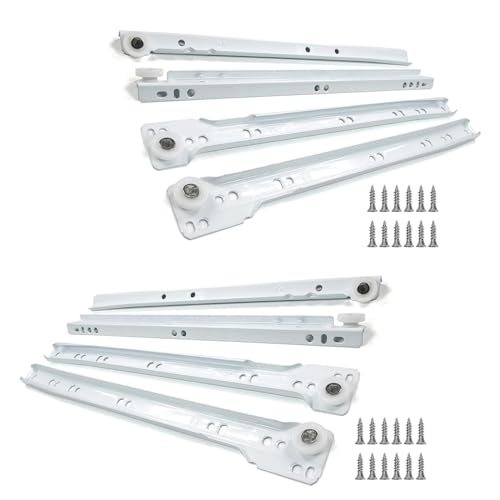 Corredores de metal para cajones de madera, guías desmontables para cajones de cocina y dormitorio, 25-55 cm