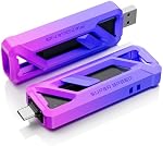 Fanxiang 512GB USB Clé USB portable SSD,Ultra-rapide 2050MB/s Externe sd, USB 3.2 Groupe 2×2, USB-A + Type-C, Compact et Durable, Externe Solid State Drive pour iPhone15,16/Android/Mac/PC, FF958