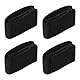 Wisdompro Elastische Klettverschluss Gürtelschlaufe 4 Stück, Belt Keeper für 5-5,7 cm Breite Gürtel, Gürtelschlaufen für Polizei/militär/taktischer Gürtel(Schwarz)