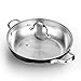 Cooks Standard Wok Stir Fry Pan with Glass Lid, Classic Stainless Steel 12-Inch/30cm Everyday Chef's Pan, Silver