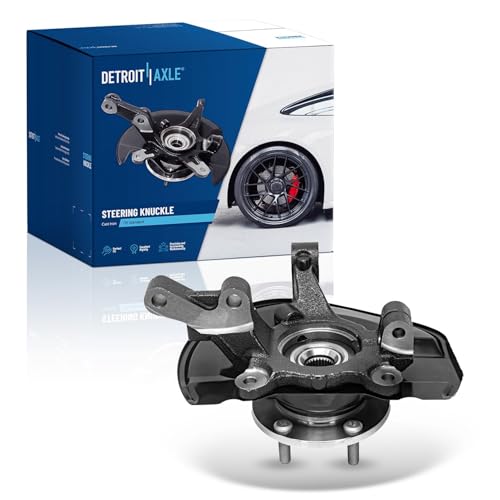 Image of Detroit Axle - Front Right Steering Knuckle for 2007-2017 Dodge Caliber Jeep Compass Patriot, Steering Knuckle & Wheel Bearing Hub Assembly 2008 2009 2010 2011 2012 2013 22014 2015 2016 Replacement