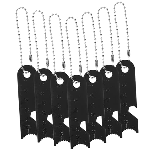 10 pièces Flints Scraper Striker Set Portable Multi-Function Outdoor Rulers for Survival Camping Hiking Equipment