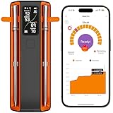 Smart Bluetooth Wireless Meat Thermometer Digital,2 Pcs Probe & LCD Screen for Grill,BBQ,Smoker,Air Fryer,Kitchen, Oven,Perfect for Turkey,Steak,Chicken