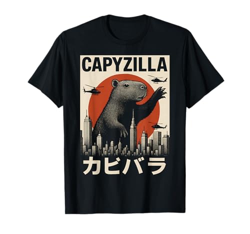 Capybara Funny Capyzilla Boys Girls Men Kids T-Shirt