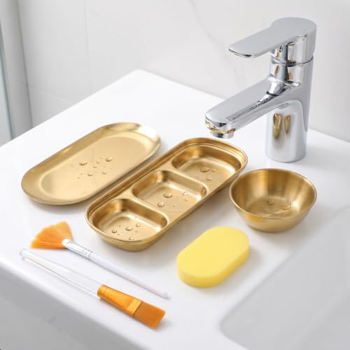 NUOBESTY 23pcs Mask Mixing Set with Stainless Steel Facial Bowls and Fan Brushes, Flat Brush, Skincare Tray, and Facial Sponges, Suitable for Sensitive Skin, Prevents Direct Hand Contact, - Image 7