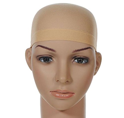 6PCS Elastic Wig Cap with Closed End Stocking Wig Cap Hair Styling Accessories Unisex for Women and Men One Size Fits Most