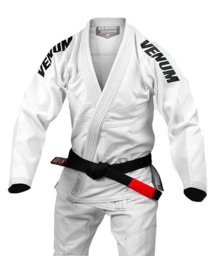 Venum Contender EVO BJJ Gi, Gris/Turquesa-Negro, A0 Unisex Adulto