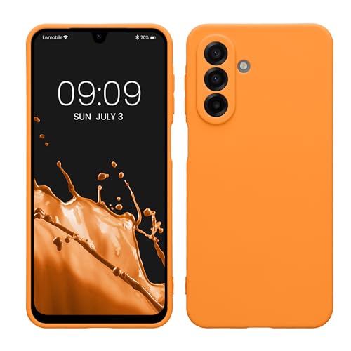 kwmobile Case Compatible with Samsung Galaxy A17 4G / 5G Case - Protective Slim TPU Phone Cover - Soft Matte Finish - Fruity Orange