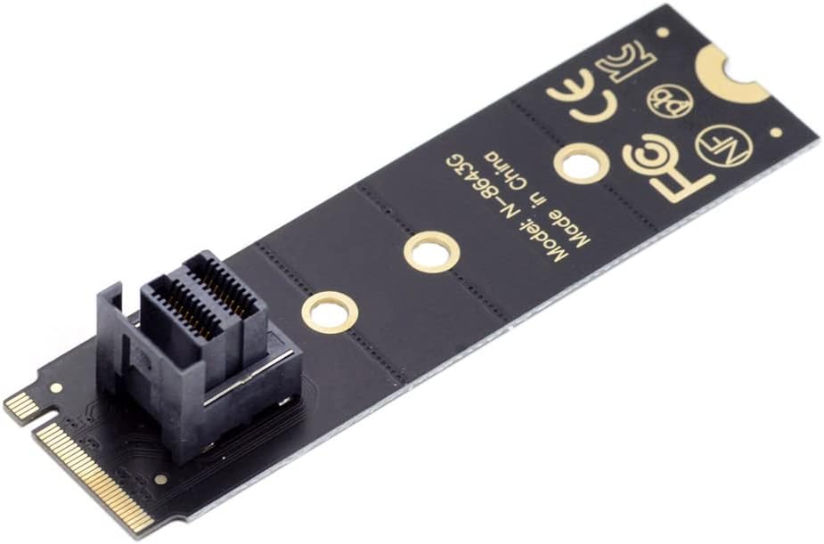 cablecc U.2 Kit SFF-8639 NVME PCIe4.0 SSD Adapter 22x80mm for Mainboard SSD 750 p3600 p3700 M.2 SFF-8643 Mini SAS HD