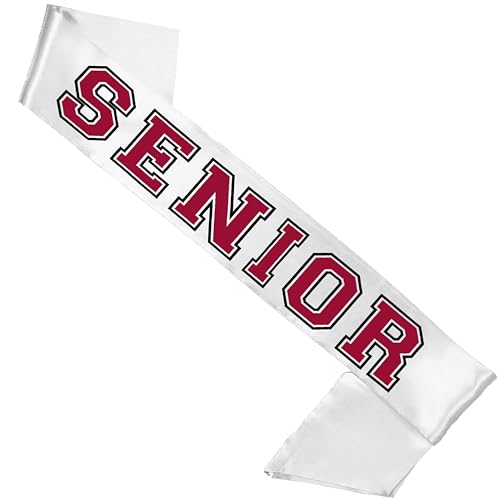 RhinestoneSash Maroon Senior Sashes - PREMIUM SATIN Class of 2025 2026 Sash - Burgundy Senior Night Party Favors3