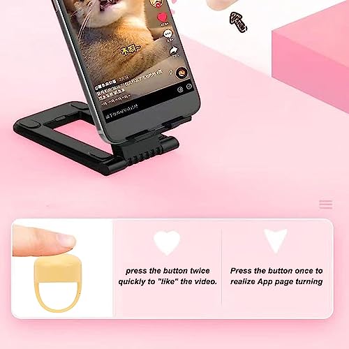 Image of Reels Scroll Remote, Bluetooth Remote Control Photograph Page Turner, Mini Instagram Reels Scrolling Ring, Wireless Camera Shutter Selfie Fingertip Video Controller for Phone (Yellow)