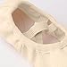 Girls Ballet Shoes Soft Slippers with Non-Slip Soles Highly Stretch Ballet Yoga Dance Shoes Beige