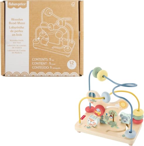 Fisher-Price Wood Bead Maze Activity Toy