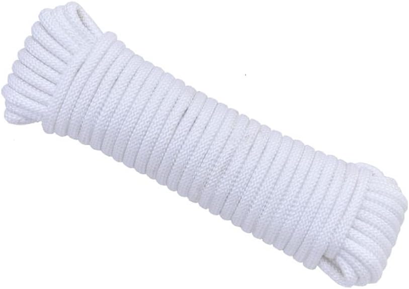 Twisted nylon Rope Three Strand Strong Nylon Rope for Pull, Swing, Climb and Knot, High Strength Hanging DIY Projects decorative nylon rope white (Color : 10mm, Size : 20m)