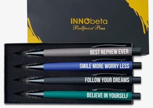 InnoBeta Juego de 4 bolígrafos de punta redonda para sobrinos par...