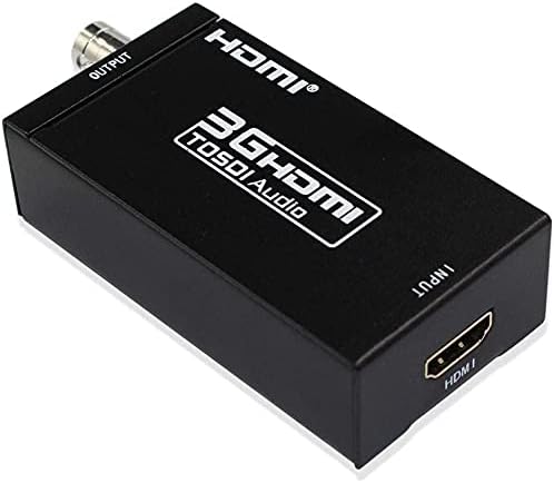 HDMI to SDI Converter Adapter HDMI SDI Adapter SDI/HD-SDI/3G-SDI Adapter Support 1080P for Camera Home Theater
