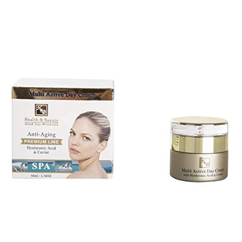 H&B- Crème de jour multi-active PREMIUM - Enrichi d'acide hyaluronique et d'extrait de caviar-50ml