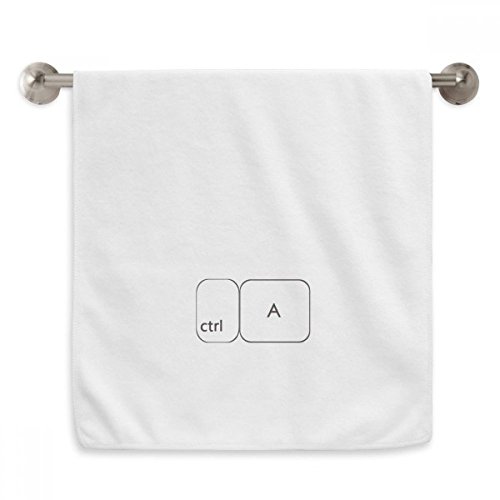 Serviette débarbouillette Ctrl A blanche pour le sport - 2