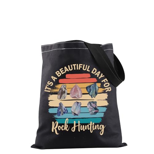 Bolso tote para caza de rocas, regalo para amantes de las rocas, geólogos y coleccionistas miniatura 1