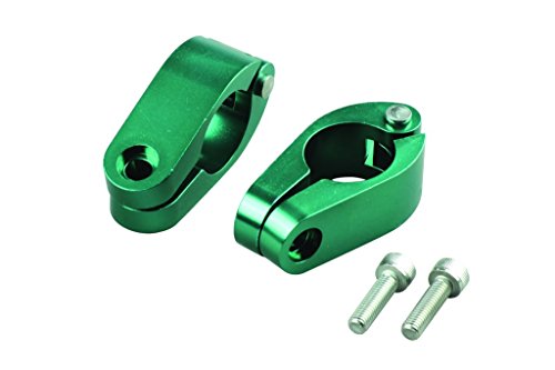 ポッシュ バイク用品 バイクハンドルブレース クランプ 22.4mm ダークグリーン クイックリリース 090167-08