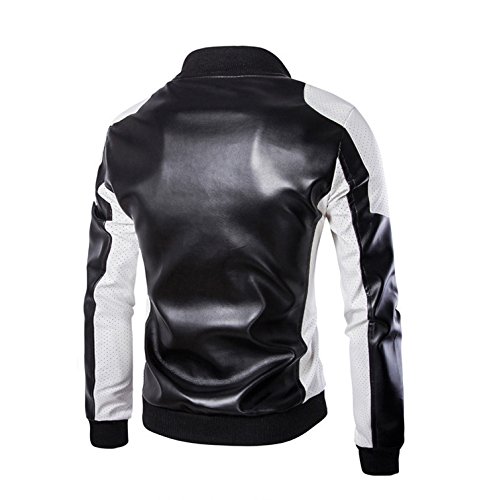 Cloudstyle Men's latticed Baseball Bomber Jacket Slim Fit Coat2