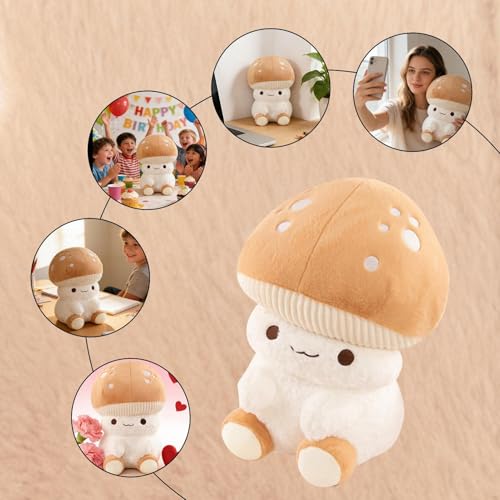 Peluche champignon mignon comme coussin décoratif doux pour canapé - 4