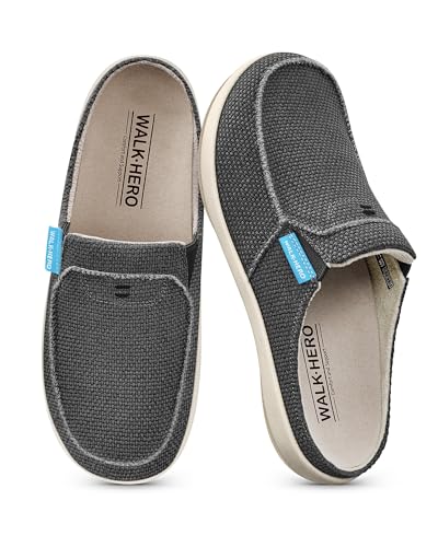 Best Everyday Shoe for Plantar Fasciitis: Top 10 Picks 15 Womens Slippers with Arch Support, Walkhero House Orthopedic Slippers for Women with Suede Insole and Velvet Lining, Slip on Clog Indoor Outdoor House Shoes with Anti-Skid Rubber Sole Black