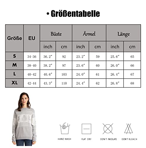 Maglione natalizio da donna, lavorato a maglia