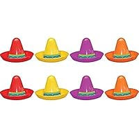 amscan Assorted Mini Plastic Sombrero 