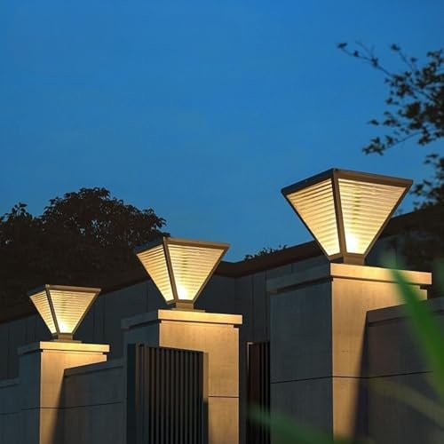 Lampe de colonne solaire pour illuminer vos soirées de jardin