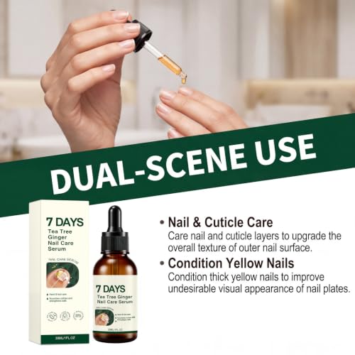 2Pcs 7 days Nail Treatment,Nail Serum & Cuticle Care Oil, Ginger Care Oil, Strengthening & Hydrating Dry Brittle Nails - Image 6
