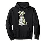 Camo Border Collie Dueño de mascotas Camuflaje Amante de perros Sudadera con Capucha
