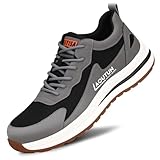 LAoutun Steel Toe Shoes for Me Safety Work Shoes Indestructible Steel Toe Sneakers Lightweight Work Shoes Toe Shoes
