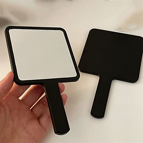 Espejo de Maquillaje Cuadrado Portátil Negro Simple miniatura 5