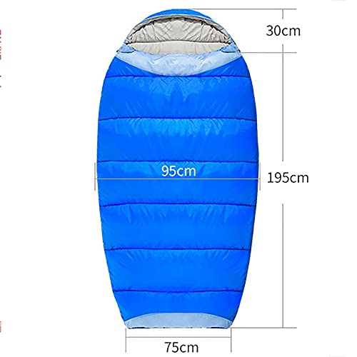 Jianghuayunchuanri Bequemer Schlafsack Outdoor Ultraleichter tragbarer Schlafsack, um schmutzige Reisende Camping-Schlafsack zu halten Indoor- und Outdoor-Aktivitäten (Farbe : Blue, Size : 1.95KG) - Image 4
