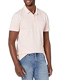 Amazon Essentials Men's Lightweight Slub Polo Shirt, Rose/Pink, Large