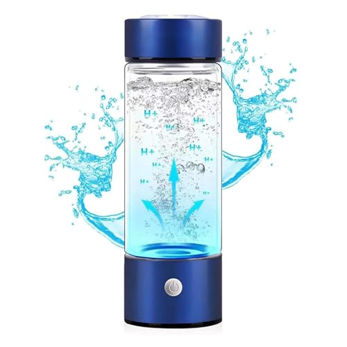 Acqua Kangen Bottiglia Acqua Idrogenata Portatile - Generatore H2 Con Tecnologia PEM E PE - 420 Ml Argento Hyzo Plus - Acqua All'idrogeno