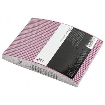 Limes à ongles demi-lune 100/100 Peggy Sage Zebra Dure en lot de 30 pièces
