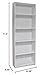 Ameriwood 5-Shelf Bookcase, Set of 2, White