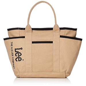 [リー] トートバッグ ロゴ発砲プリント 厚手コットンキャンバス S ブラウン" 